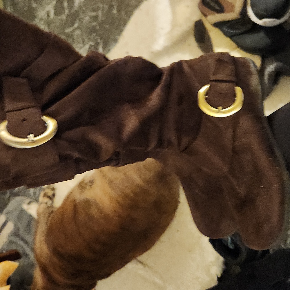 Brown suede boots. Size 7.5